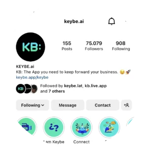 KB Keybe instagram profile
